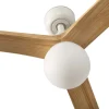 Ventilador de techo Faro Klim S Blanco Pino Con Luz 92,5 cm