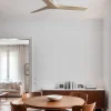 Ventilador de techo Faro Klim S Blanco Pino Sin Luz 92,5 cm