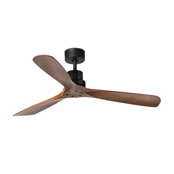 Ventilador de techo Faro Lantau L Negro Nogal Sin Luz 132 cm