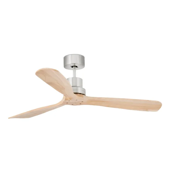 Ventilador de techo Faro Lantau L Niquel satinado Pino Sin Luz 132 cm