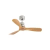 Ventilador de techo Faro Lantau S Niquel satinado Pino Sin Luz 107 cm