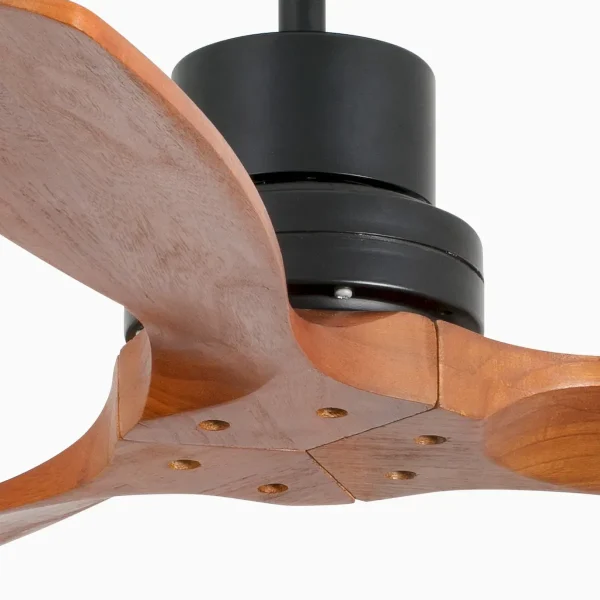 Ventilador de techo Faro Lantau S Negro Nogal Sin Luz 107 cm