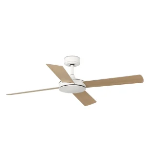 ventilador-techo-faro-mallorca-l-sin-luz-motor-dc-4-aspas-33350dc Ventilador Faro Mallorca L blanco o roble Sin Luz 132 cm
