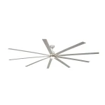 Ventilador Faro Manhattan XXL Niquel satinado Luz LED 244 cm