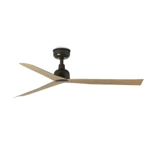 Ventilador de techo Faro Marine M Marron Roble Sin Luz 125 cm