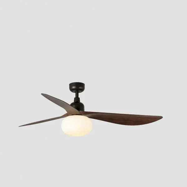 Ventilador de techo Faro Outwood L Marron Nogal Con Luz 150 cm