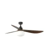 Ventilador de techo Faro Outwood L Marron Nogal Con Luz 150 cm