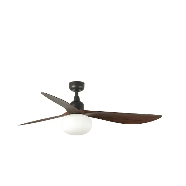 Ventilador de techo Faro Outwood L Marron Nogal Con Luz 150 cm
