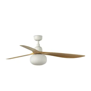 Ventilador de techo Faro Outwood L Blanco Roble Con Luz 150 cm