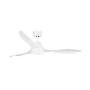 ventilador-techo-faro-polaris-l-led-motor-dc-3-aspas-33346 Ventilador de techo Faro Polaris L Blanco Luz LED 132 cm