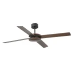 Ventilador Faro Polea L nogal ó marrón oscuro Sin Luz 132 cm