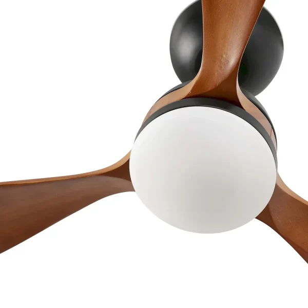 ventilador-techo-faro-poros-l-led-motor-dc-mando-madera-negro-nogal-33527 Ventilador de techo Faro Poros L Negro Nogal Luz LED 132 cm