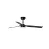 Ventilador de techo Faro Punt M Negro Luz LED 130 cm