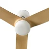 Ventilador de techo Faro Punt M Blanco Arce Luz LED 130 cm