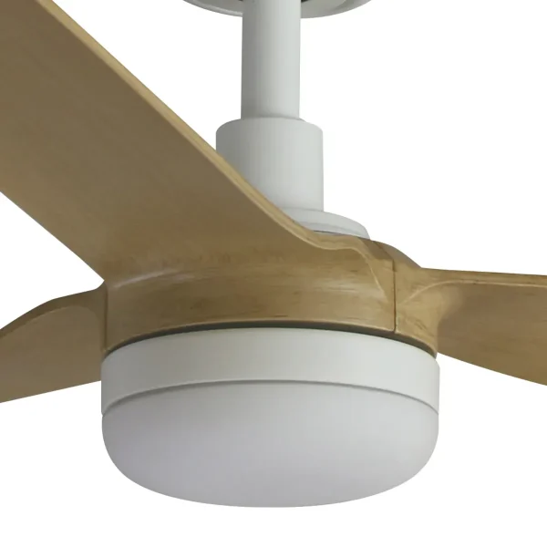 Ventilador de techo Faro Punt M Blanco Arce Luz LED 130 cm