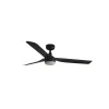 Ventilador de techo Faro Punt M Negro Luz LED 130 cm