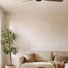Ventilador de techo Faro Punt M Negro Nogal Sin Luz 130 cm