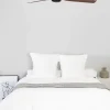 Ventilador de techo Faro Punt M Negro Nogal Sin Luz 130 cm