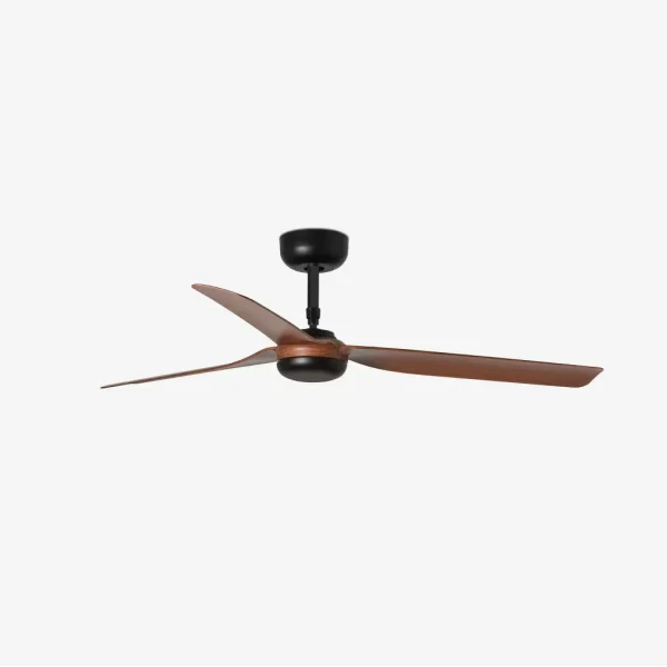 Ventilador de techo Faro Punt M Negro Nogal Sin Luz 130 cm