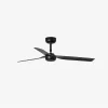 Ventilador de techo Faro Punt M Negro Negro Sin Luz 130 cm