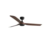 Ventilador de techo Faro Punt M Negro Nogal Sin Luz 130 cm