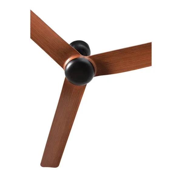 Ventilador de techo Faro Punt M Negro Nogal Sin Luz 130 cm