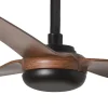 Ventilador de techo Faro Punt M Negro Nogal Sin Luz 130 cm
