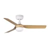 Ventilador de techo Faro Punt S Blanco Arce Luz LED 90 cm
