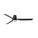 Ventilador de techo Faro Punt Tub M Negro Luz LED 130 cm