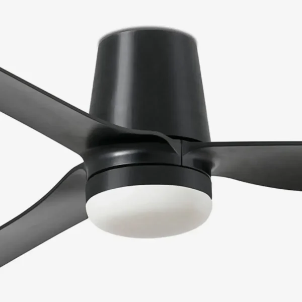 Ventilador de techo Faro Punt Tub M Negro Luz LED 130 cm