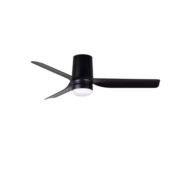 Ventilador de techo Faro Punt Tub S Negro Luz LED 90 cm