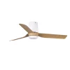 Ventilador de techo Faro Punt Tub S Blanco Arce Luz LED 90 cm