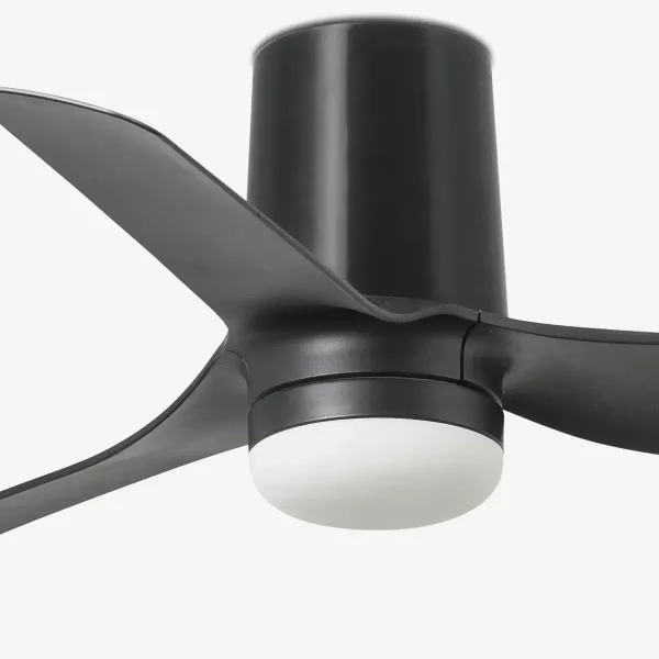 Ventilador de techo Faro Punt Tub S Negro Luz LED 90 cm
