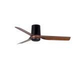 Ventilador de techo Faro Punt Tub S Negro Nogal Sin Luz 90 cm