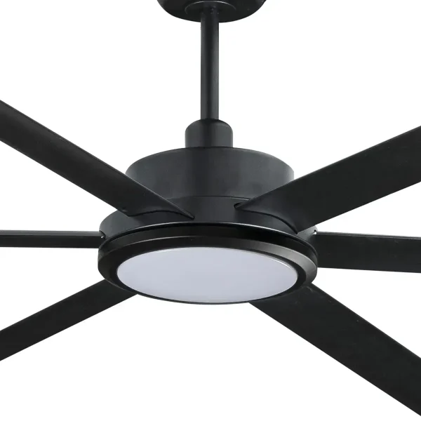 Ventilador de techo Faro Rotterdam XXL30 Negro Luz LED 300 cm