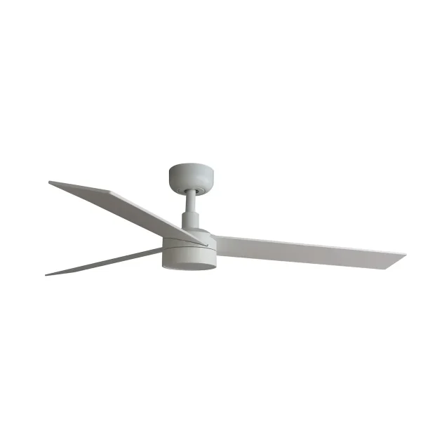 Ventilador Faro Rudder-3 L blanco o fresno Luz LED 132 cm