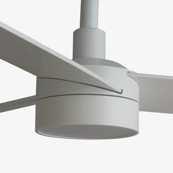 Ventilador Faro Rudder-3 L blanco o fresno Luz LED 132 cm