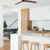 Ventilador Faro Rudder-3 L Negro o nogal Sin Luz 132 cm