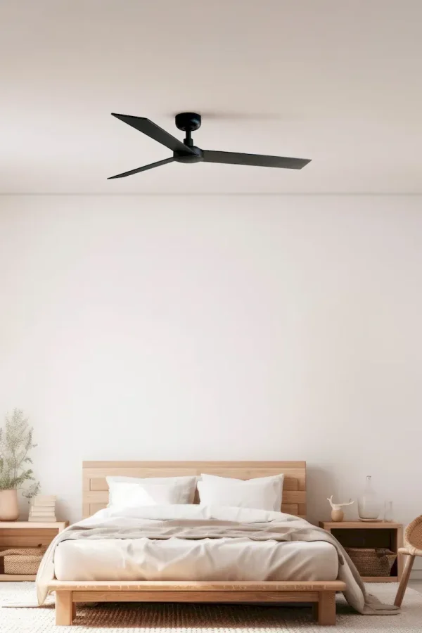 Ventilador Faro Rudder-3 L Negro o nogal Sin Luz 132 cm