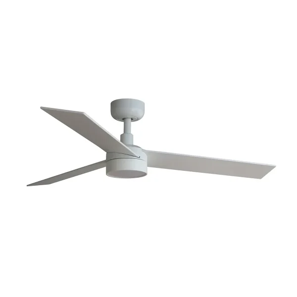 Ventilador Faro Rudder-3 S blanco o fresno Luz LED 106 cm