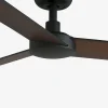 Ventilador Faro Rudder-3 S negro o nogal Sin Luz 106 cm