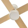 Ventilador Faro Rudder-4 L blanco o fresno Luz LED 132 cm