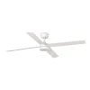 Ventilador Faro Rudder-4 L blanco o fresno Luz LED 132 cm