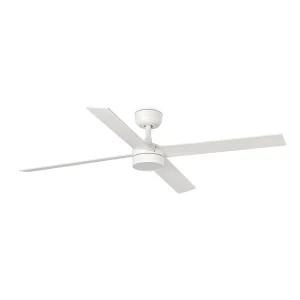 ventilador-techo-faro-rudder-4-l-led-motor-dc-4-aspas-343551s Ventilador Faro Rudder-4 L blanco o fresno Luz LED 132 cm