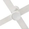 Ventilador Faro Rudder-4 L blanco o fresno Luz LED 132 cm