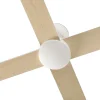 Ventilador Faro Rudder-4 L blanco o fresno Sin Luz 132 cm