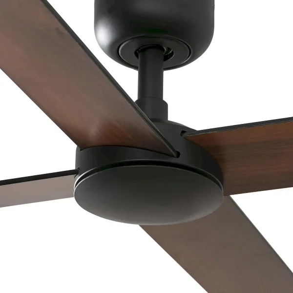 ventilador-techo-faro-rudder-4-l-sin-luz-mando-motor-dc-4-aspas-reversible-negro-34356 Ventilador Faro Rudder-4 L negro o nogal Sin Luz 132 cm