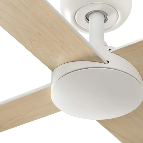 Ventilador Faro Rudder-4 L blanco o fresno Sin Luz 132 cm