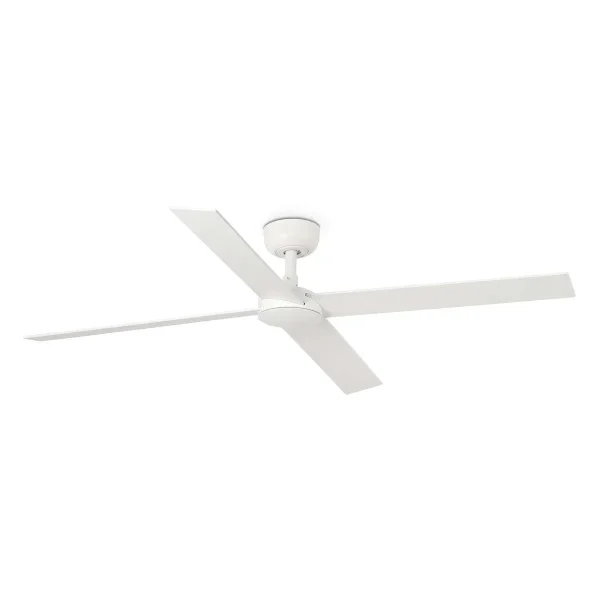 Ventilador Faro Rudder-4 L blanco o fresno Sin Luz 132 cm