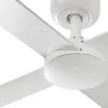 Ventilador Faro Rudder-4 L blanco o fresno Sin Luz 132 cm
